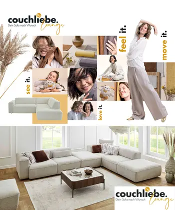 Modern junges Moodboard mit trendigen Couches von Couchliebe Lounge
